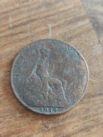 Munt One Penny 1919 - Groot-Brittannië, Ophalen of Verzenden, Losse munt