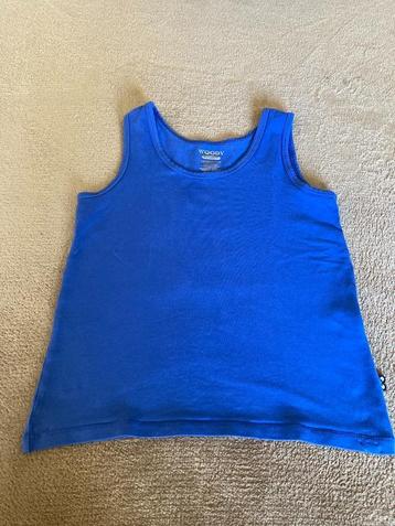 Blauw onderhemdje zonder mouwen, Woody, 128, 8 jaar