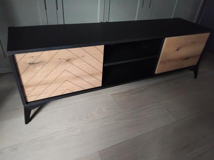 TV meubel + 2 zwarte kasten  + salontafel, Huis en Inrichting, Kasten | Ladekasten, Zo goed als nieuw, Ophalen of Verzenden