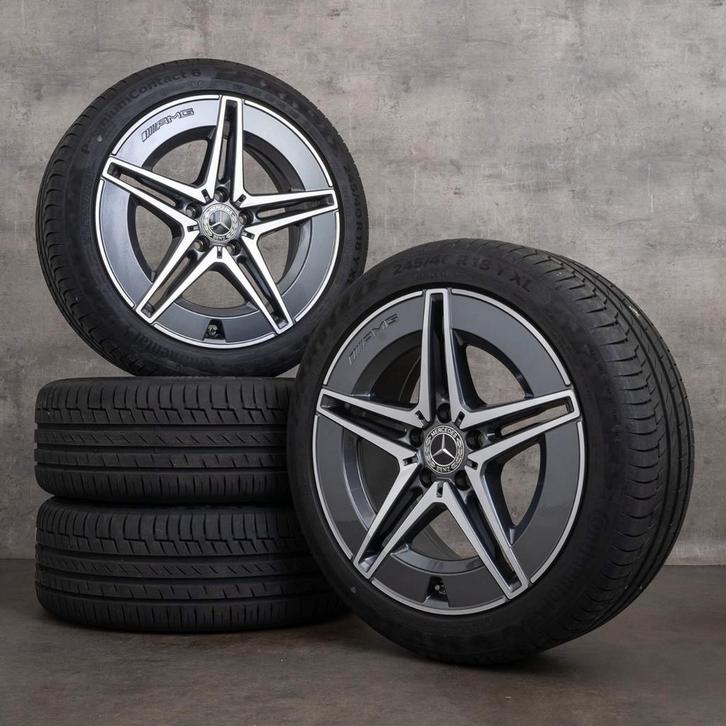 IK ZOEK ORIGINELE AMG-LINE VELGEN 18 DUIMS, Auto-onderdelen, Banden en Velgen, Band(en), Zomerbanden, Ophalen of Verzenden