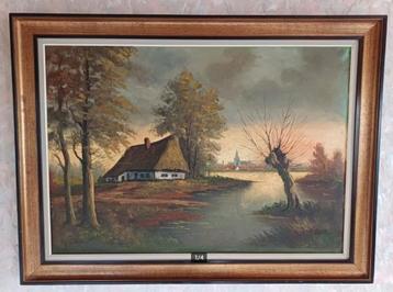 Schilderij van vissershuis beschikbaar voor biedingen