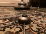 Staande tinnenvoet lamp met grote kap, Antiek en Kunst, Antiek | Verlichting, Ophalen