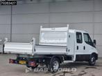 Iveco Daily 35C14 Open Laadbak Dubbel Cabine met Kist 3500kg, Auto's, Bestelwagens en Lichte vracht, Stof, Gebruikt, Euro 6, Iveco