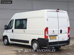 Peugeot Boxer 110pk Dubbel Cabine L2H2 Trekhaak Airco Cruise, Auto's, Bestelwagens en Lichte vracht, Stof, Gebruikt, Euro 6, 4 cilinders