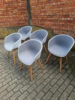 5 chaises Hay modèle AAC22 tissu gris, Ophalen