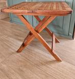 Opvouwbare houten tafel  vintage, Tuin en Terras, Picknicktafels, Ophalen, Gebruikt, Hout