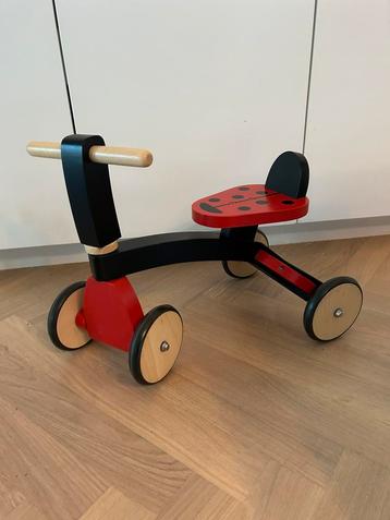 Houten loopfietsje lieveheersbeestje perfecte staat beschikbaar voor biedingen
