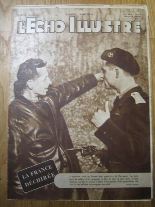 DE GEÏLLUSTREERDE ECHO VAN 13 MEI 1944. NR. 20. LVF-militie., Verzamelen, Militaria | Tweede Wereldoorlog, Overige soorten, Boek of Tijdschrift