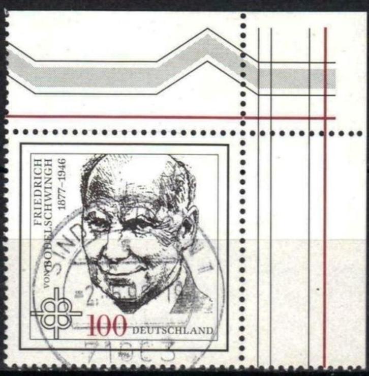 Duitsland 1996 - Yvert 1667 - F. von Bodelschwingh (ST), Postzegels en Munten, Postzegels | Europa | Duitsland, Gestempeld, Verzenden