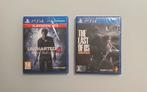 2 Nieuwe PS4 - Games | Uncharted 4 & The Last Of Us Rem., Games en Spelcomputers, Games | Sony PlayStation 4, 1 speler, Nieuw