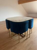 Tafel met 4 stoelen, Huis en Inrichting, Tafels | Eettafels, Ophalen, Zo goed als nieuw