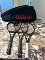 3 rackets Wilson Pro Staff Roger Federer 97 + tennisbag, Ophalen of Verzenden, Wilson