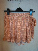 Coco Bella zomerse shorts met bloemenprint (Skort look), Maat 38/40 (M), Coco Bella, Kort, Oranje