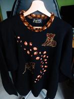 Joli Pull motif bébé léopard T: M, Kleding | Dames, Truien en Vesten, Ophalen of Verzenden, Zo goed als nieuw, Zwart