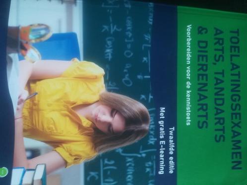 Toelatingsexamen arts, tandarts, dierenarts (voorbereiden ke, Boeken, Studieboeken en Cursussen, Zo goed als nieuw, Hoger Onderwijs