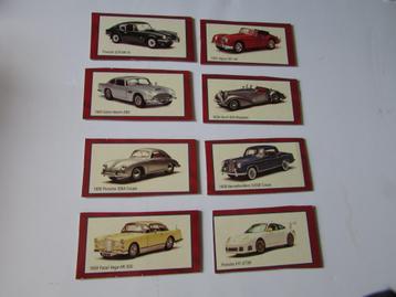 Porsche - Mercedes - Triumph enz . 8 autokaarten beschikbaar voor biedingen
