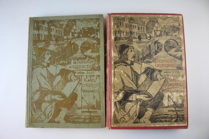 Studentenliederboek - Eerste en tweede deel - 1899, Boeken, Geschiedenis | Stad en Regio, Gelezen, Ophalen of Verzenden
