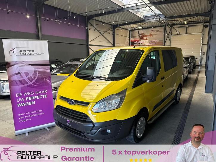 Ford Transit Custom 2.2Tdci Dubbel Cab. 5zitpl., Auto's, Bestelwagens en Lichte vracht, Bedrijf, ABS, Airbags, Airconditioning
