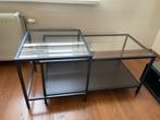 Zwarte salontafel, Ophalen, 100 tot 150 cm, 50 tot 75 cm, 50 tot 100 cm