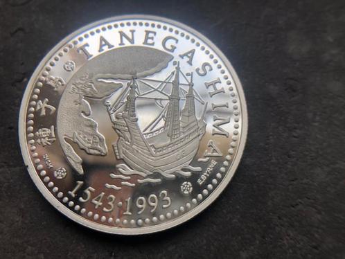 1993 Portugal - Tanegashima - proof silver, Postzegels en Munten, Edelmetalen en Baren, Zilver, Ophalen of Verzenden