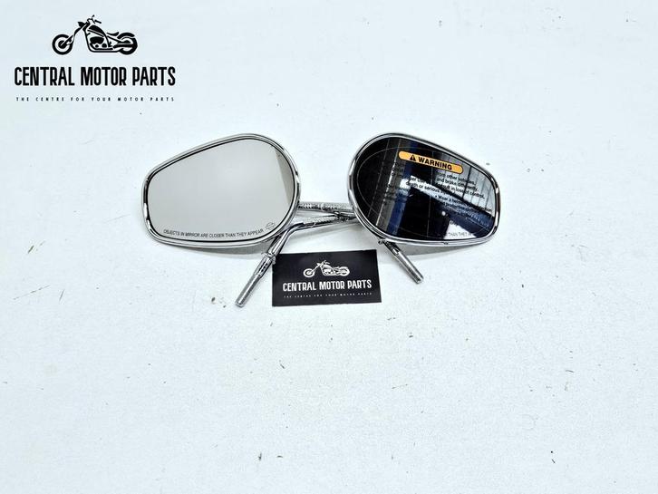 Short Stem Tapered chromen zijspiegels, Motoren, Onderdelen | Harley-Davidson, Nieuw, Ophalen of Verzenden