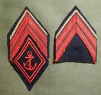 FRANCE / PAIRE DE GRADES DE LA MARINE., Verzenden, Marine, Embleem of Badge