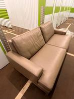 FSM Clarus Leren zetel, Huis en Inrichting, Zetels | Zetels, Ophalen, Leren beige-bruine zetel, Driepersoons, Zo goed als nieuw