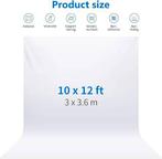 Witte achtergrond voor fotostudio | GRATIS LEVERING, -, Verzenden, -, NEEWER