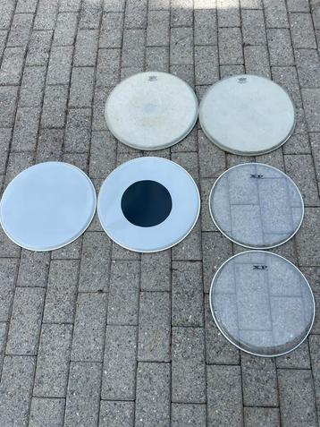 Zes drumvellen (2 nieuw, 4 gebruikt) beschikbaar voor biedingen