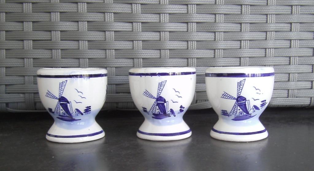 LOT de 3 Cocotiers  Delft   Moulin, Antiquités & Art, Enlèvement ou Envoi