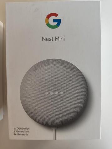 Google Nest Mini - 2 stuks voor 50€!, Envoi, Comme neuf