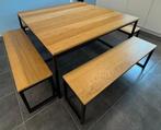 Tafel vierkant 150x150, Huis en Inrichting, Tafels | Eettafels, Ophalen, Gebruikt, 150 tot 200 cm, Vierkant