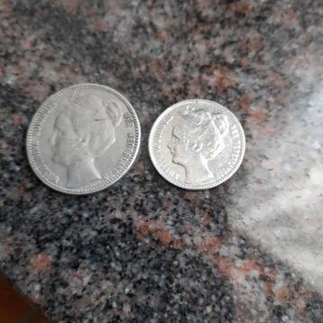 1gulden 1901 en halve gldn 1904 zilver beschikbaar voor biedingen
