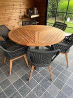 Tuinset, Tuin en Terras, Tuintafels, Ophalen, Zo goed als nieuw, Rond, Hout
