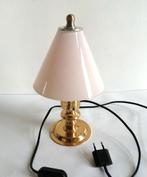 Lampe de table, lampe de bureau, bronze, Enlèvement ou Envoi, Comme neuf, Verre, Moins de 50 cm