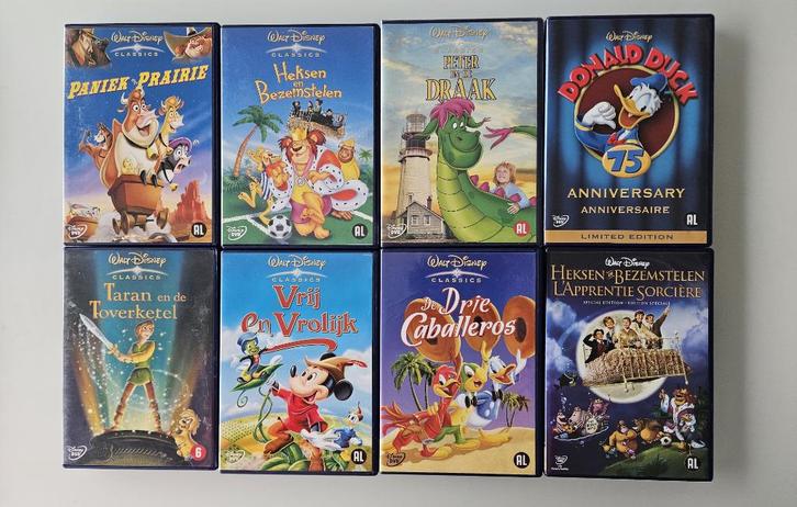 populaire Walt Disney films en 8 Walt Disney FILMS, Cd's en Dvd's, Dvd's | Tekenfilms en Animatie, Ophalen of Verzenden