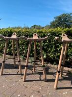 Spaanse barkruk jaren 60-70 per barkruk €40, Huis en Inrichting, Barkrukken, Ophalen, Met voetsteun, 60 tot 90 cm, Metaal
