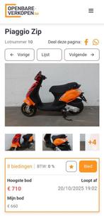 Piaggio zip, Fietsen en Brommers, Scooters | Piaggio, Ophalen, Zo goed als nieuw, Zip