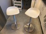 2 tabourets de bar IKEA blanc, Maison & Meubles, 90 cm ou plus, Réglable en hauteur, Métal, 2 tabourets