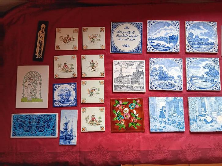 Lot de carrelage vintange, Antiek en Kunst, Antiek | Keramiek en Aardewerk, Ophalen