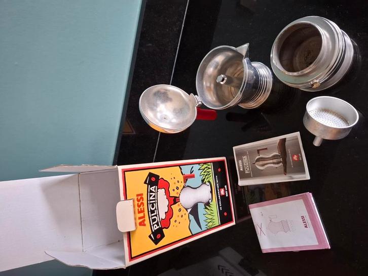espresso Pulcina Alessi, Huis en Inrichting, Keuken | Keukenbenodigdheden, Zo goed als nieuw, Ophalen of Verzenden