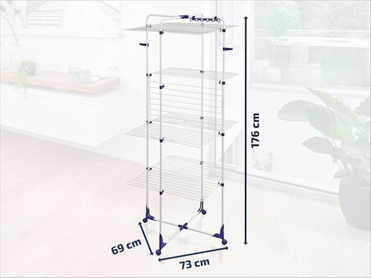 Te koop: Droogrek Leifheit Tower 450 – Zeer goede staat, Huis en Inrichting, Woonaccessoires | Overige, Zo goed als nieuw, Ophalen