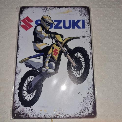 Bordje SUZUKI CROSS, Verzamelen, Merken en Reclamevoorwerpen, Nieuw, Reclamebord, Ophalen of Verzenden