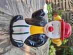 Veelkleurige porseleinen clown-spaarpot, Antiek en Kunst, Ophalen