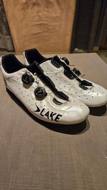 Lake CX332 maat 47 kangoeroeleer fietsschoenen, Fietsen en Brommers, Ophalen of Verzenden, Zo goed als nieuw, S, Schoenen