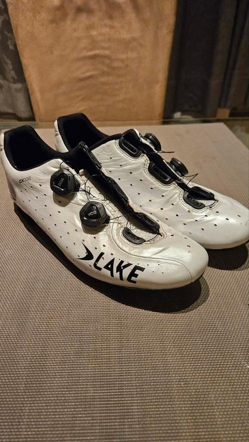 Lake CX332 maat 47 kangoeroeleer fietsschoenen, Fietsen en Brommers, Fietsaccessoires | Fietskleding, Zo goed als nieuw, Schoenen