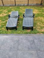 2 x ligstoelen jardin, Tuin en Terras, Ophalen