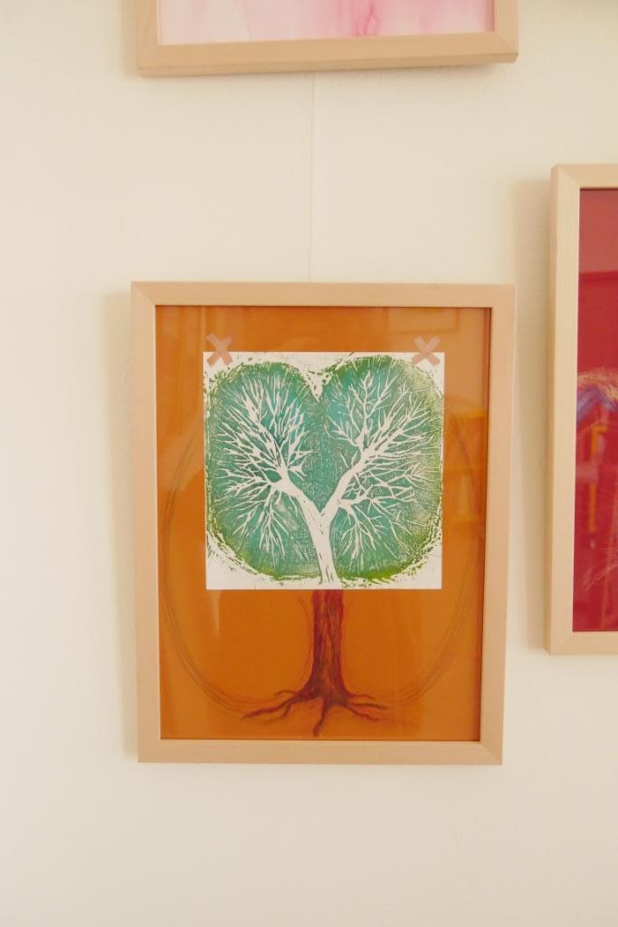 prent levensboom, Antiek en Kunst, Kunst | Etsen en Gravures, Ophalen