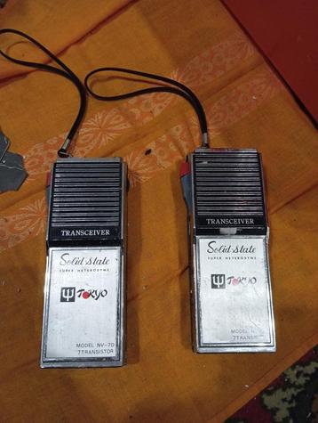 vintage walkie talkies  transceiver solid state tokyo  beschikbaar voor biedingen