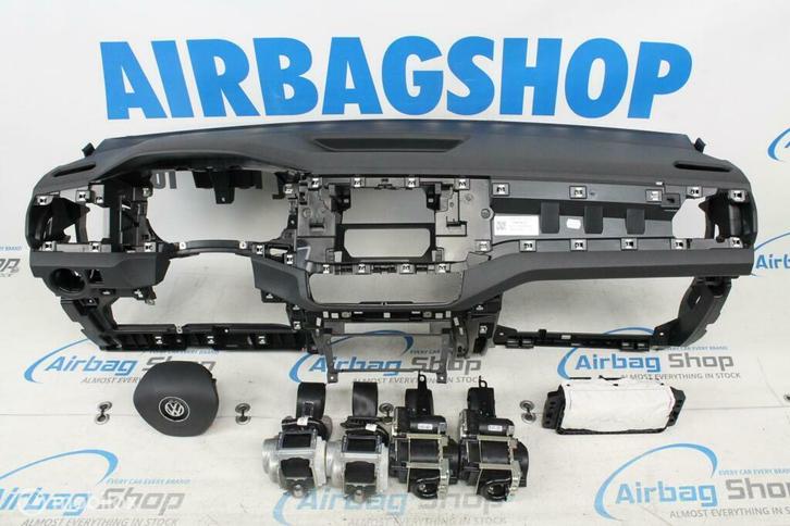 Airbag kit Tableau de bord noir Volkswagen T-Cross 2018-.., Auto-onderdelen, Dashboard en Schakelaars, Gebruikt, Ophalen of Verzenden